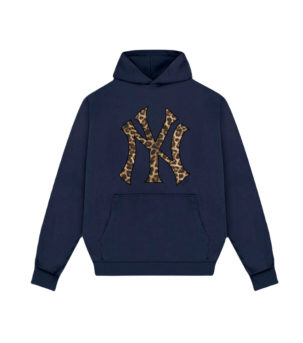 NY Cheetah Print Hoodie