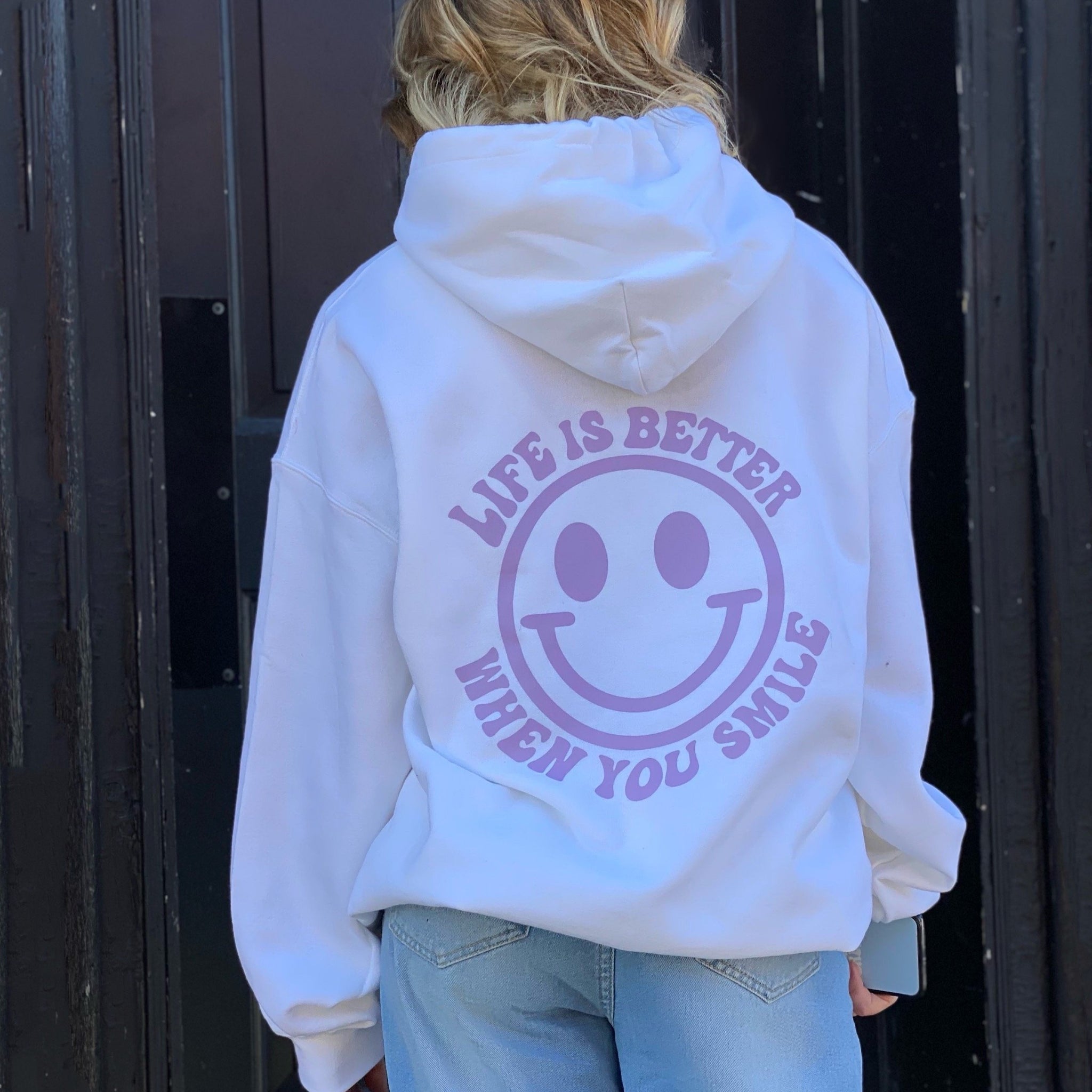 LIFE IS BETTER WHEN YOU SMILE Hoodie – Flossie Official