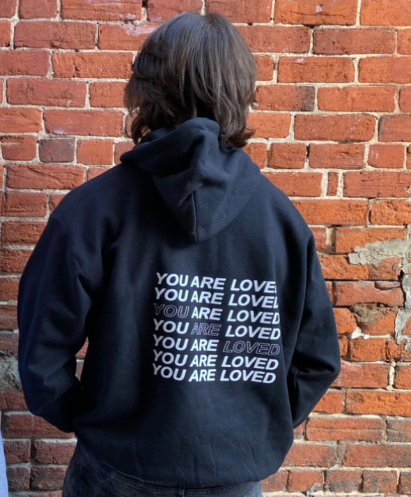 I think i outlet love you hoodie black